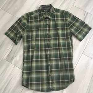 Eddie Bauer NWOT green plaid men’s classic fit